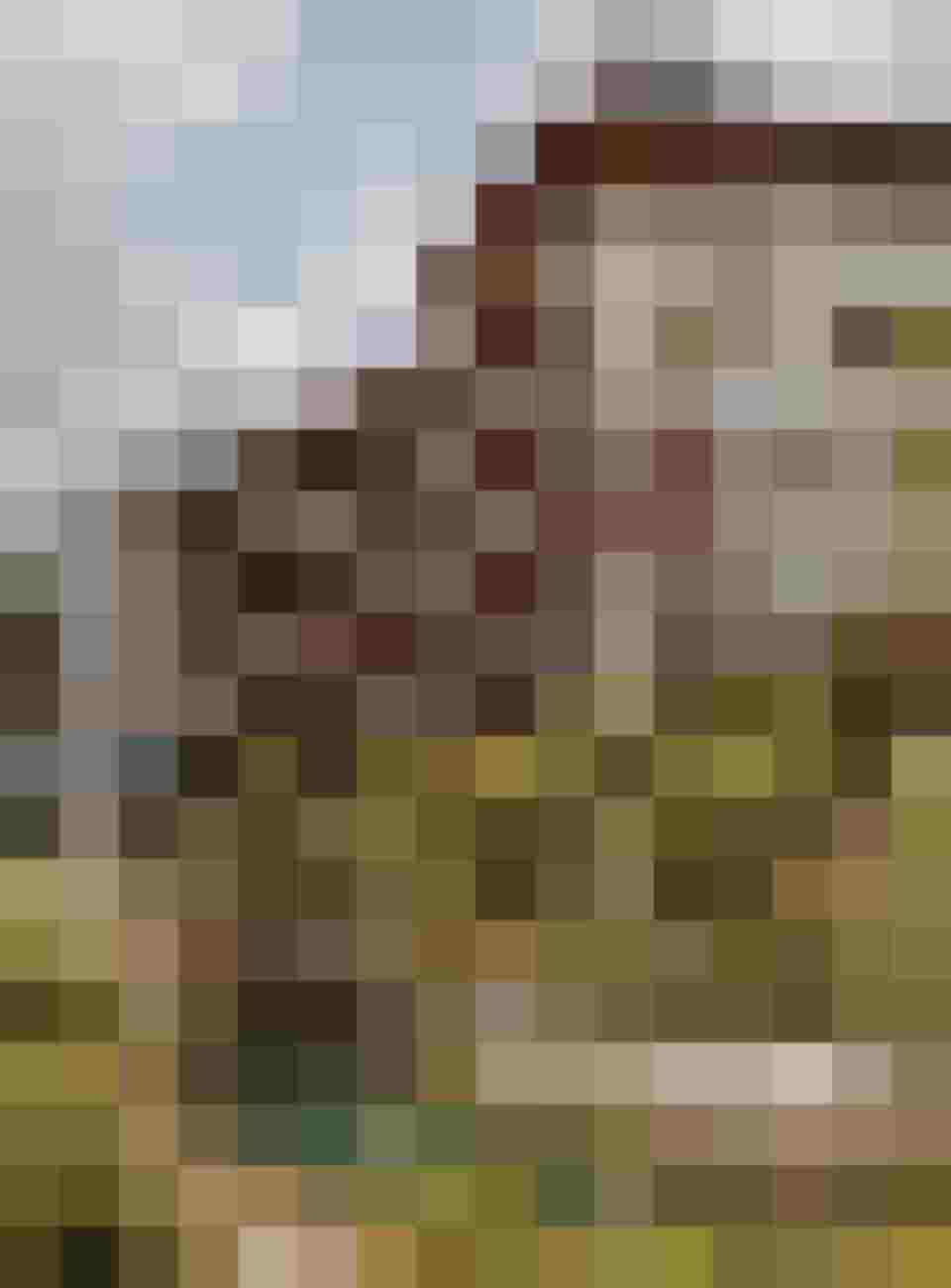 Wellnesshotel mit Naturteich, Holzarchitektur und Gartenanlage im Sonnenschein